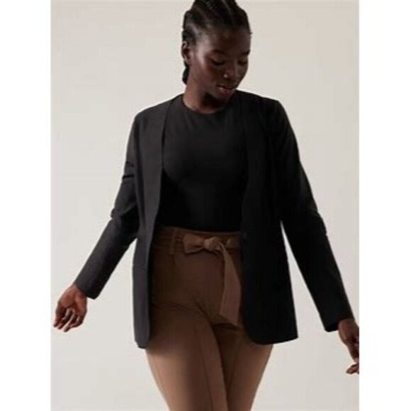 NWT Athleta Avenues Black Blazer Size 24 - Picture 1 of 7